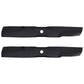 Qty 2: Bagging Lawn Mower Blades
 Fits John Deere Replaces GX25668