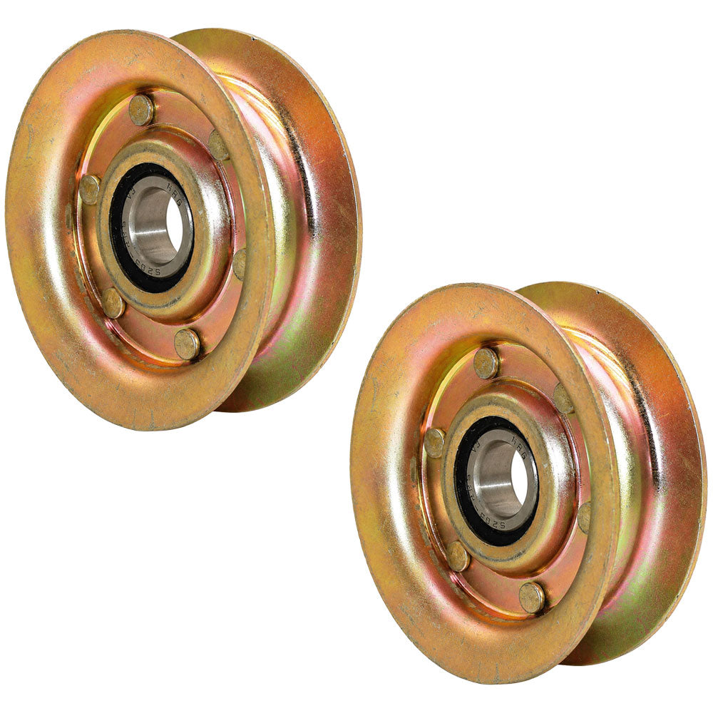 Qty 2: Flat Idler Pulley Fits Universal Products Replaces 280-085