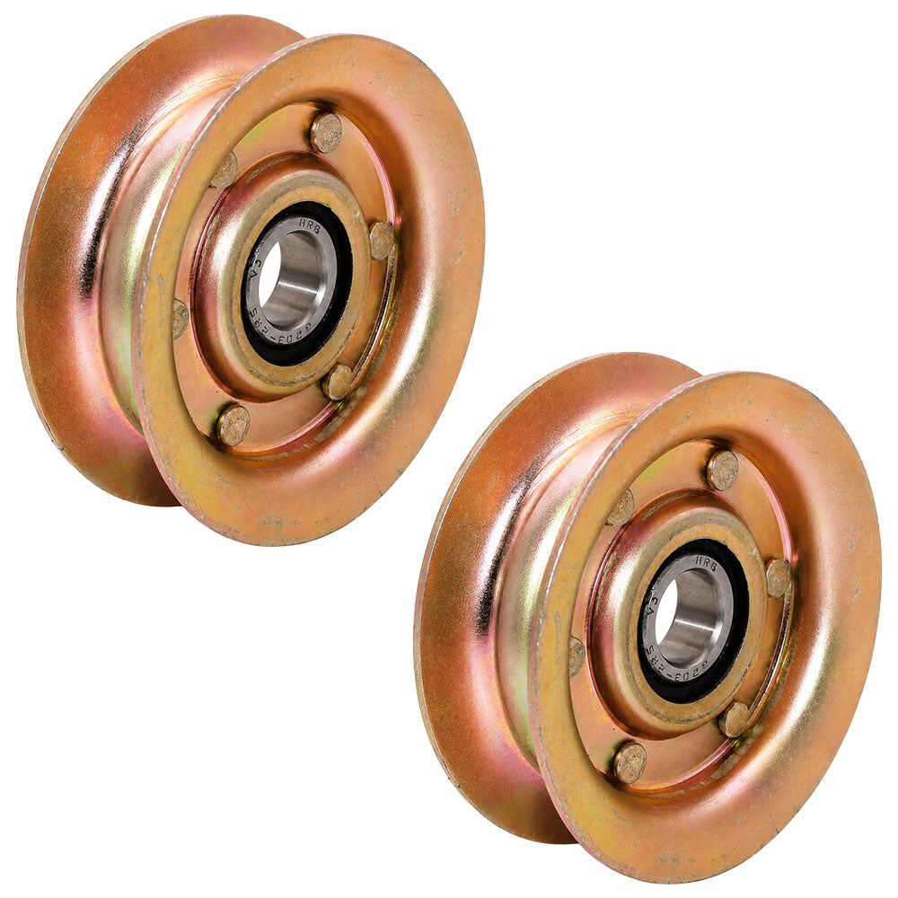 Qty 2: Flat Idler Pulley Fits Universal Products Replaces 280-085