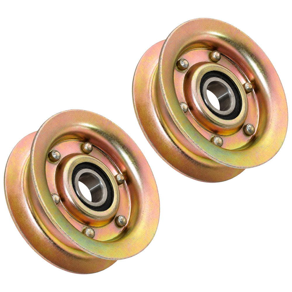 Qty 2: Flat Idler Pulley Fits Universal Products Replaces 280-085