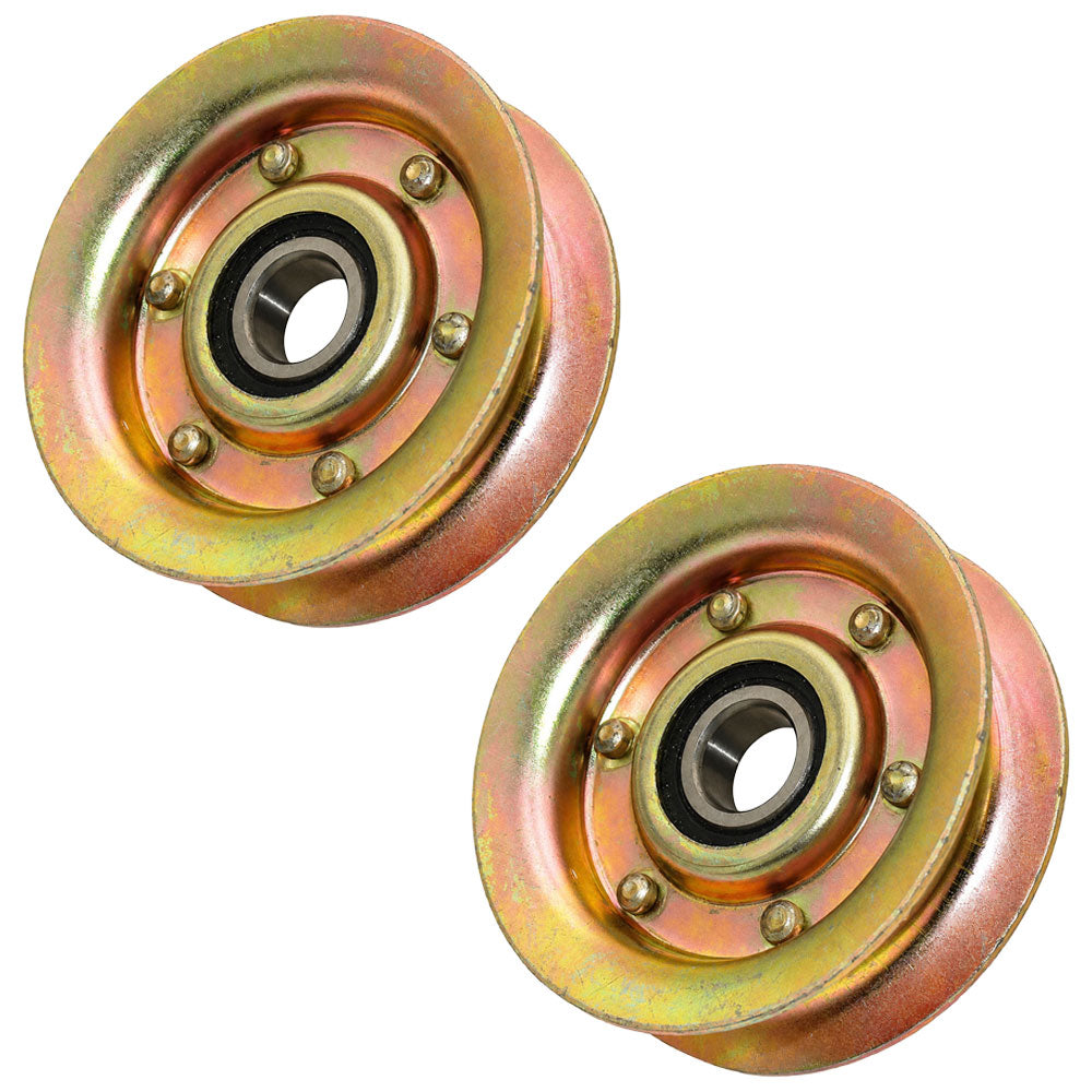 Qty 2: Flat Idler Pulley Fits Universal Products Replaces 280-085