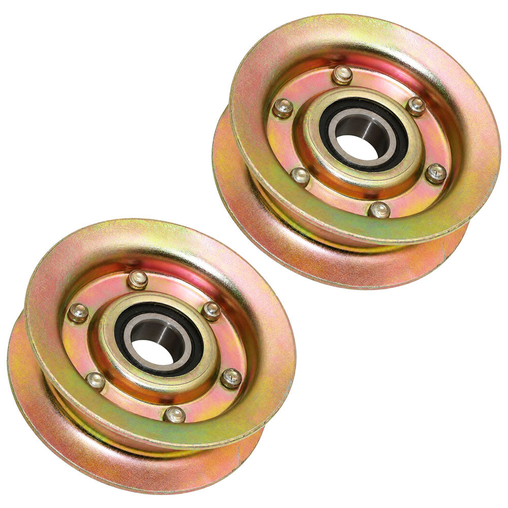 Qty 2: Flat Idler Pulley Fits Universal Products Replaces 280-085
