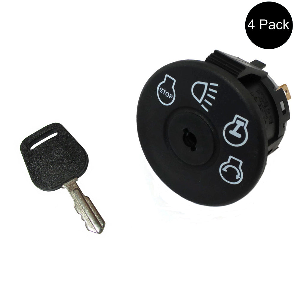Qty 4: Ignition Switches with Keys Fits Murray Replaces 1714054SM