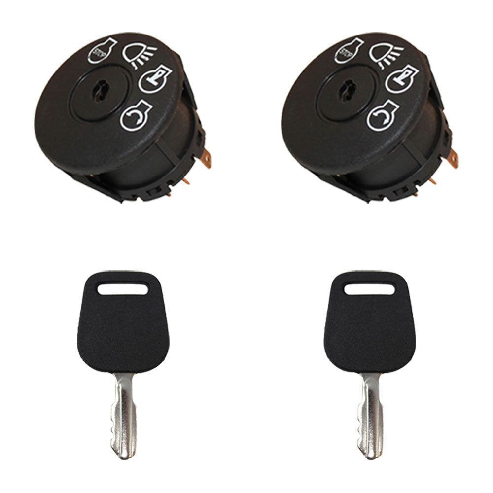 Qty 2: Ignition Switches with Keys Fits Husqvarna Replaces 118848