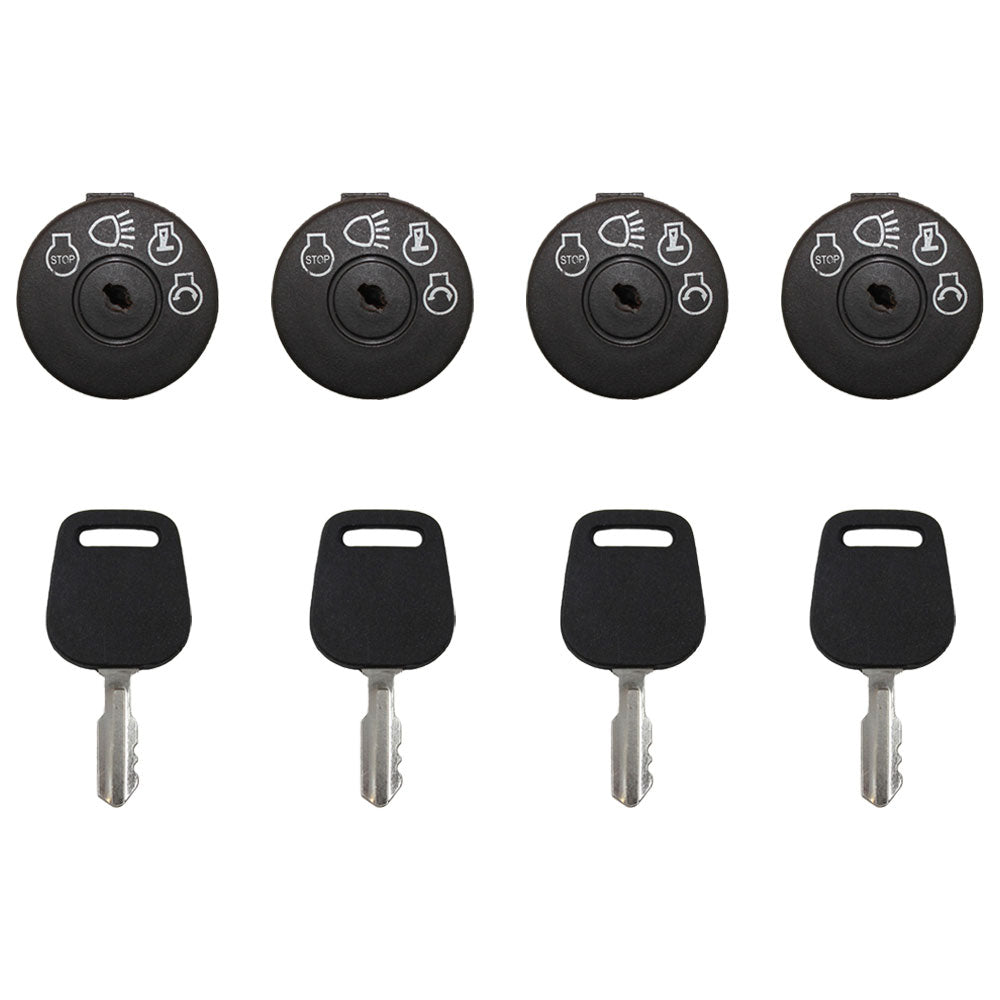 Qty 4: Ignition Switches with Keys Fits AYP Replaces 163968