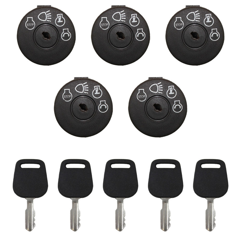 Qty 5: Ignition Switches with Keys Fits AYP Replaces 163968