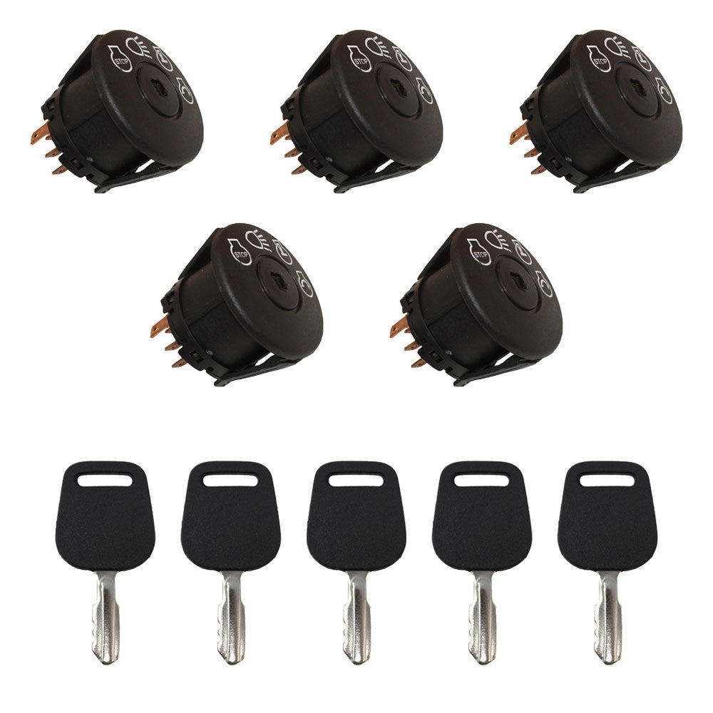 Qty 5: Ignition Switches with Keys Fits AYP Replaces 163968