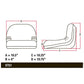 Seat Fits John Deere Tractor Lawn Mower L108 LA100 LA105 LA115 LA120 AIP GY20495