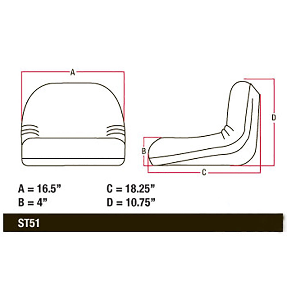 Seat Fits John Deere Tractor Lawn Mower L108 LA100 LA105 LA115 LA120 AIP GY20495
