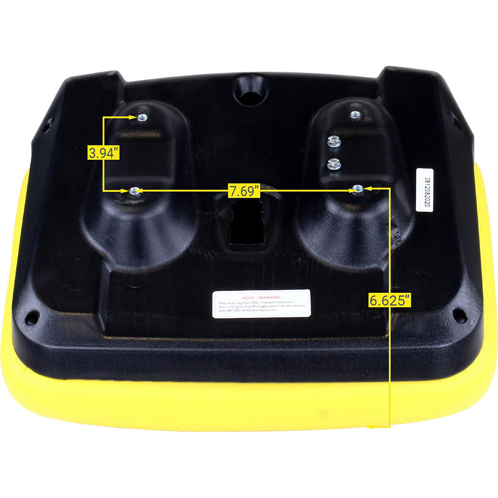 Yellow Mid Back Lawn Tractor Seat Fits John Deere Replaces GY20495