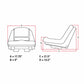 To fit High Back Fits John Deere mower seat L100 L120 L130 135 145 L110 G110