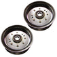 Qty 2: Steel Flat Idler Pulley with Flanges
 Fits Troy Bilt Replaces GY20629_x2