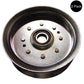 Qty 2: Steel Flat Idler Pulley with Flanges
 Fits John Deere Replaces AUC17621
