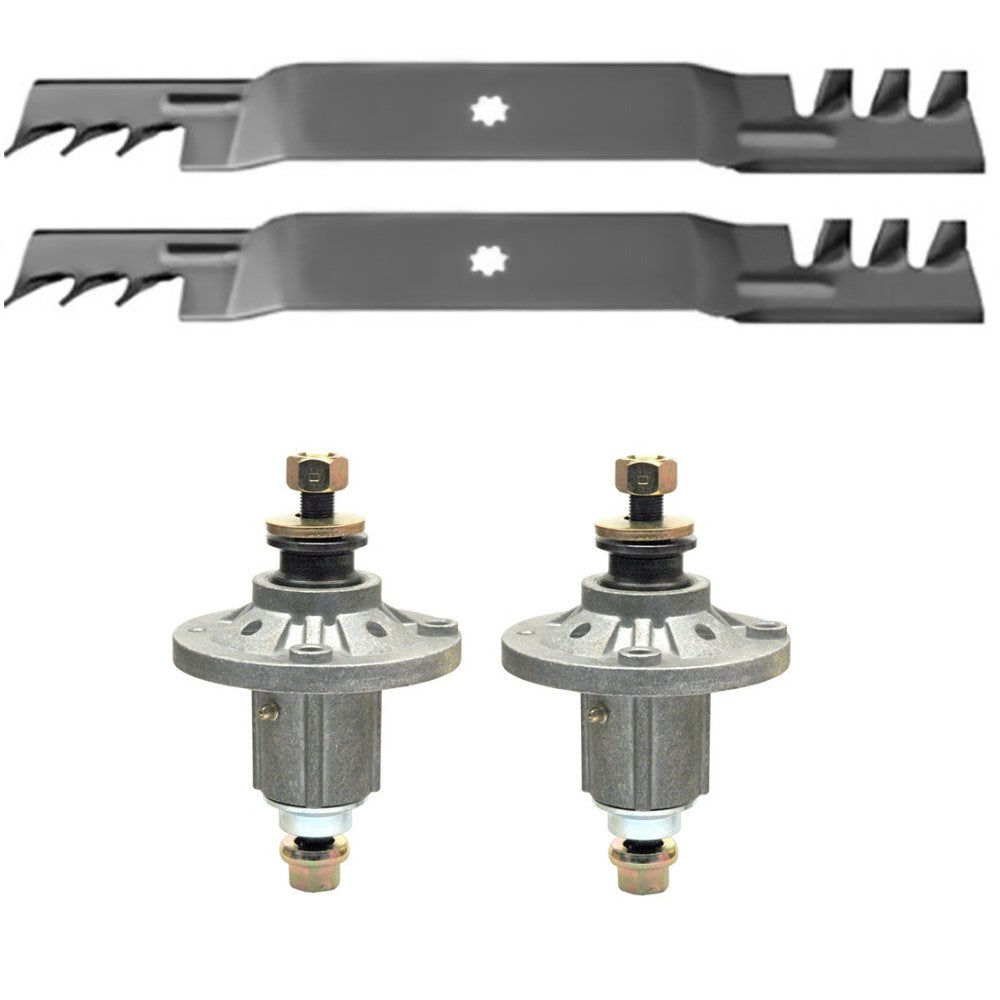 Spindle w/ Nut & Blades Kit Fits Husqvarna Replaces 578431911