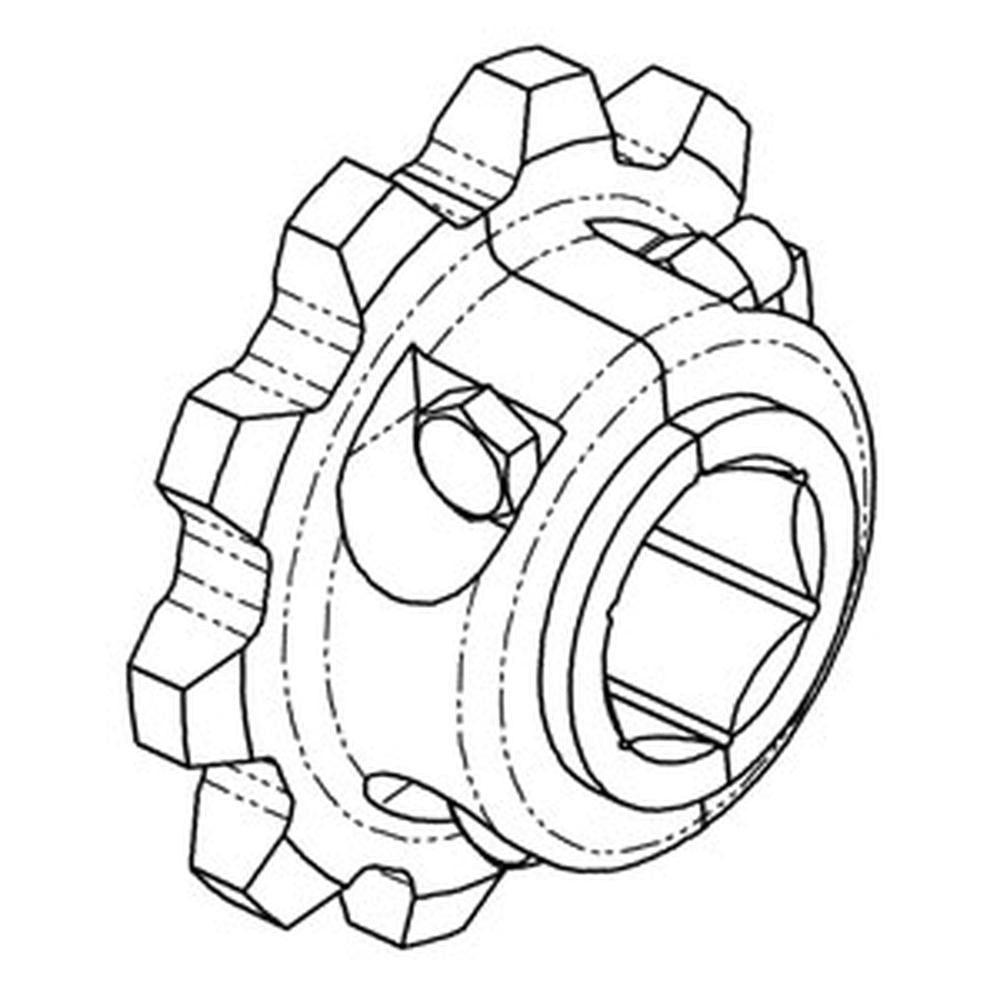 H118583-S New Split Sprocket Fits John Deere CTS 6600 6602 6620 6622 7700 7701 +