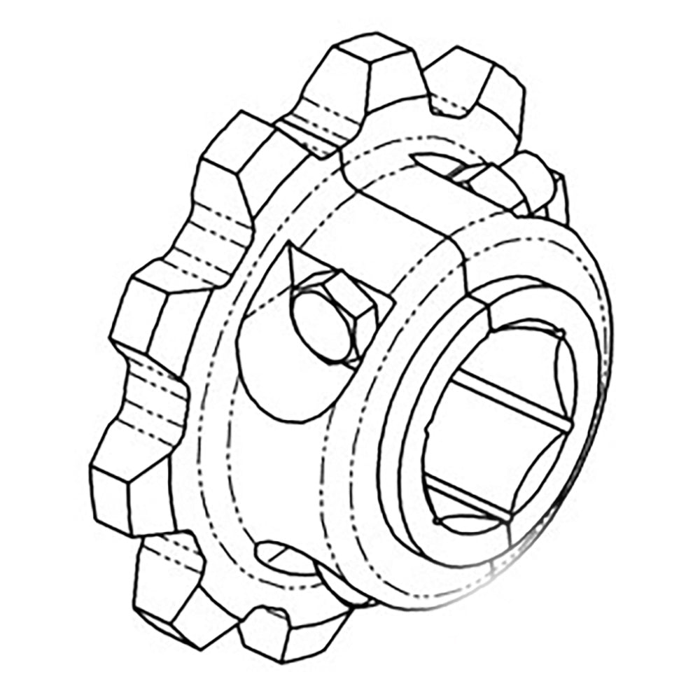 H118583-S New Split Sprocket Fits John Deere CTS 6600 6602 6620 6622 7700 7701 +
