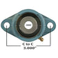 WGTZ8 Blue Flange Bearing Assembly For Universal Products
