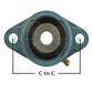 WGTZ10 Blue Flange Bearing Assembly For Universal Products ID: 5/8" OD: 1-9/16"