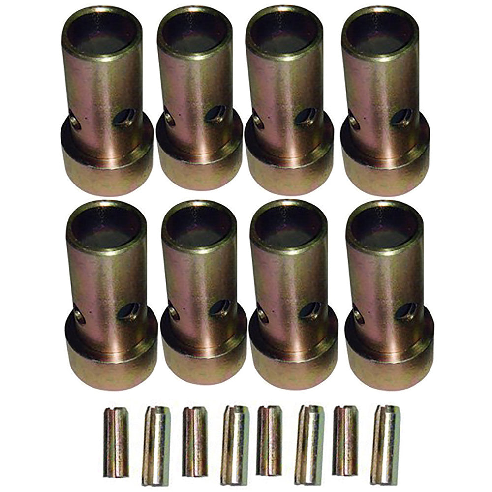 Qty 4: Fits CAT. II Hitch Bushing Pair w/ Roll Pins Fits Universal Products