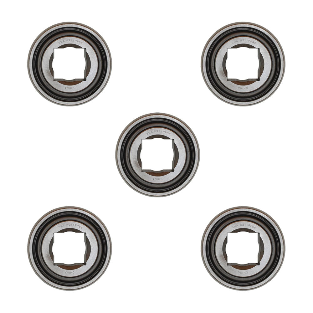 5 of Disc Harrow Bearing 1.500" Square Bore x 1.750" IR x 4.130" OD x 1.438" OR