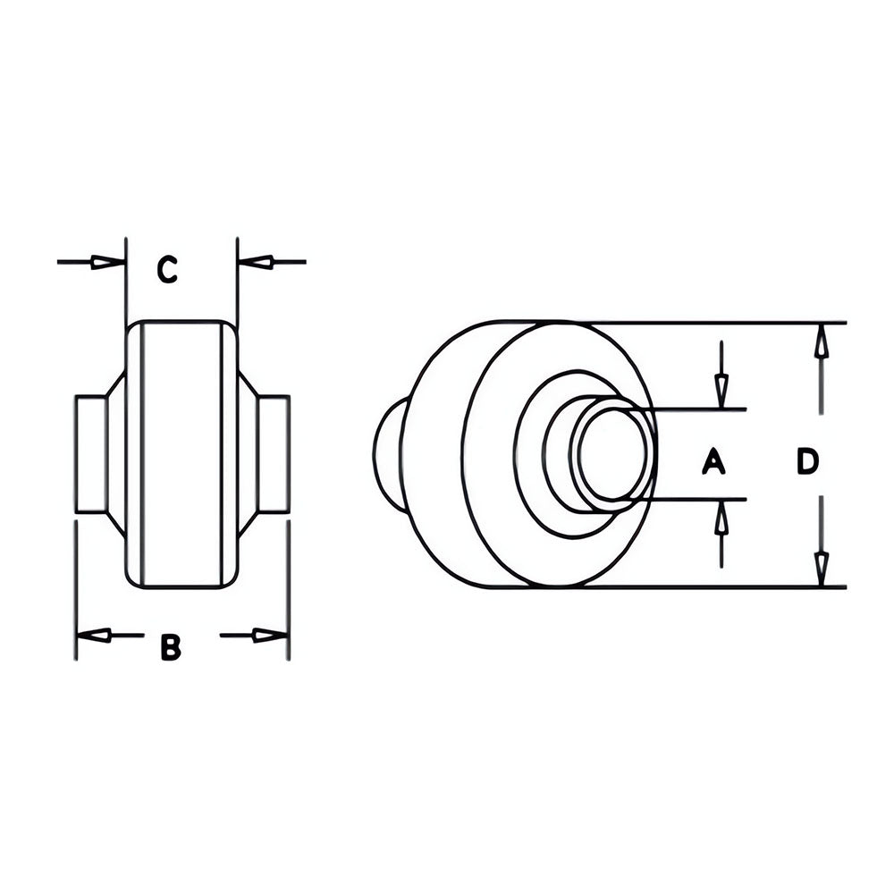 BS08 SBJ1 Top Link Socket Ball (Fits Category I & II) 2PT 3PT Hitches