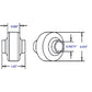 BS08 SBJ1 Top Link Socket Ball (Fits Category I & II) 2PT 3PT Hitches