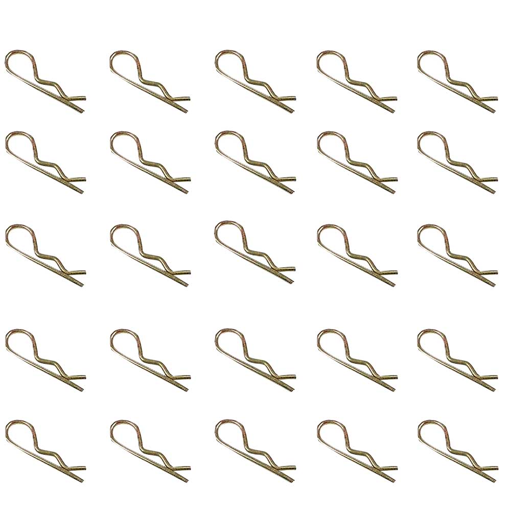 HII20-0015 HP7 Set of 25 Hair Pin Clips Wire Diameter: 3/32" Length: 1-3/16"