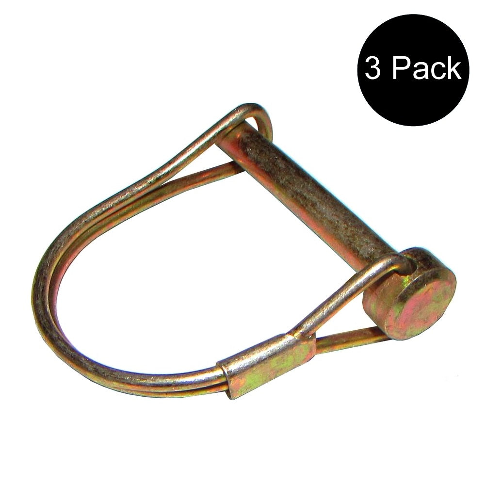 PTO Round Wire Shaft Locking Pin 1/4” x 2” (3-Pack) P14PTL 4021413