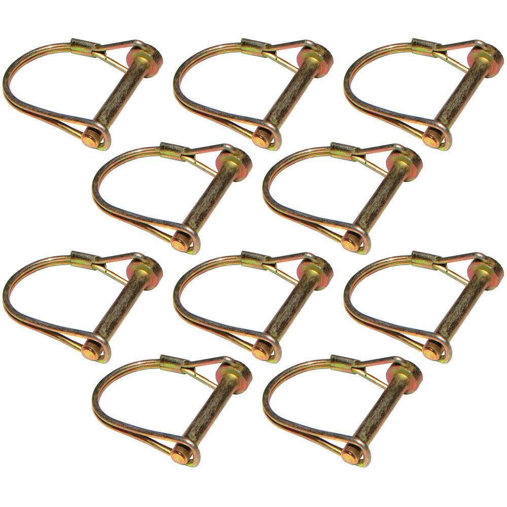 PTO Wire Shaft Round Locking Pin 1/4” x 1-3/4” (10-Pack) P14PTL 4021413