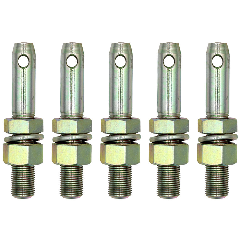Qty 5: Adjustable Lift Arm Pin (Fits CAT. 0) Fits Farmex Replaces 03137