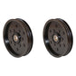 Qty 2: Flat Idler Pulley
 Fits Sabre Replaces AM106627
