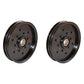 Qty 2: Flat Idler Pulley
 Fits Sabre Replaces AM106627