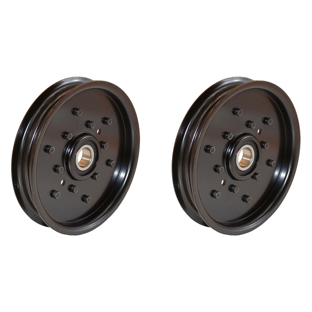 Qty 2: Flat Idler Pulley
 Fits Sabre Replaces AM106627