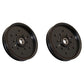 Qty 2: Flat Idler Pulley
 Fits John Deere Replaces AM106627