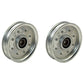 2PK Flat Idler Pulley Fits John Deere AM107468 AM37249 240 245 265 285 320