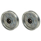 Qty 2: Flat Idler Pulley Fits John Deere Replaces AM107468