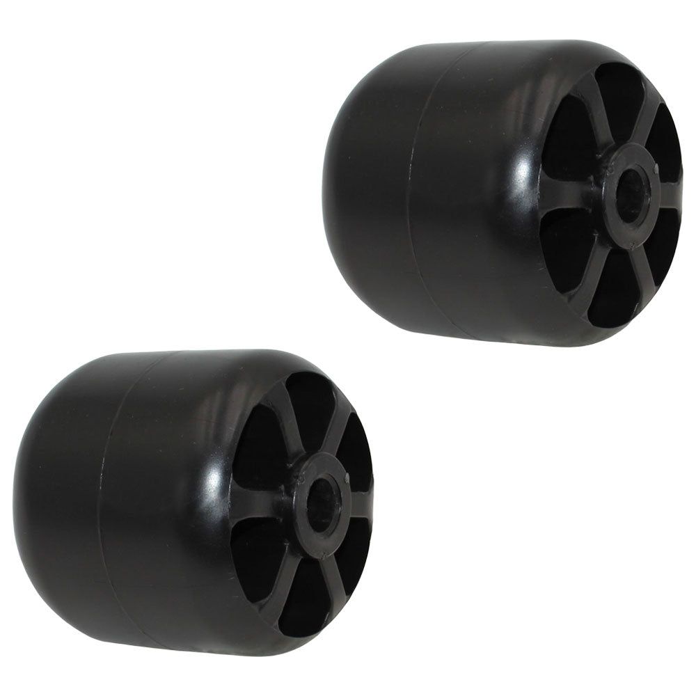 Two Plastic Deck Wheels M115245 Fits John Deere Compact Tractor 3320 4410
