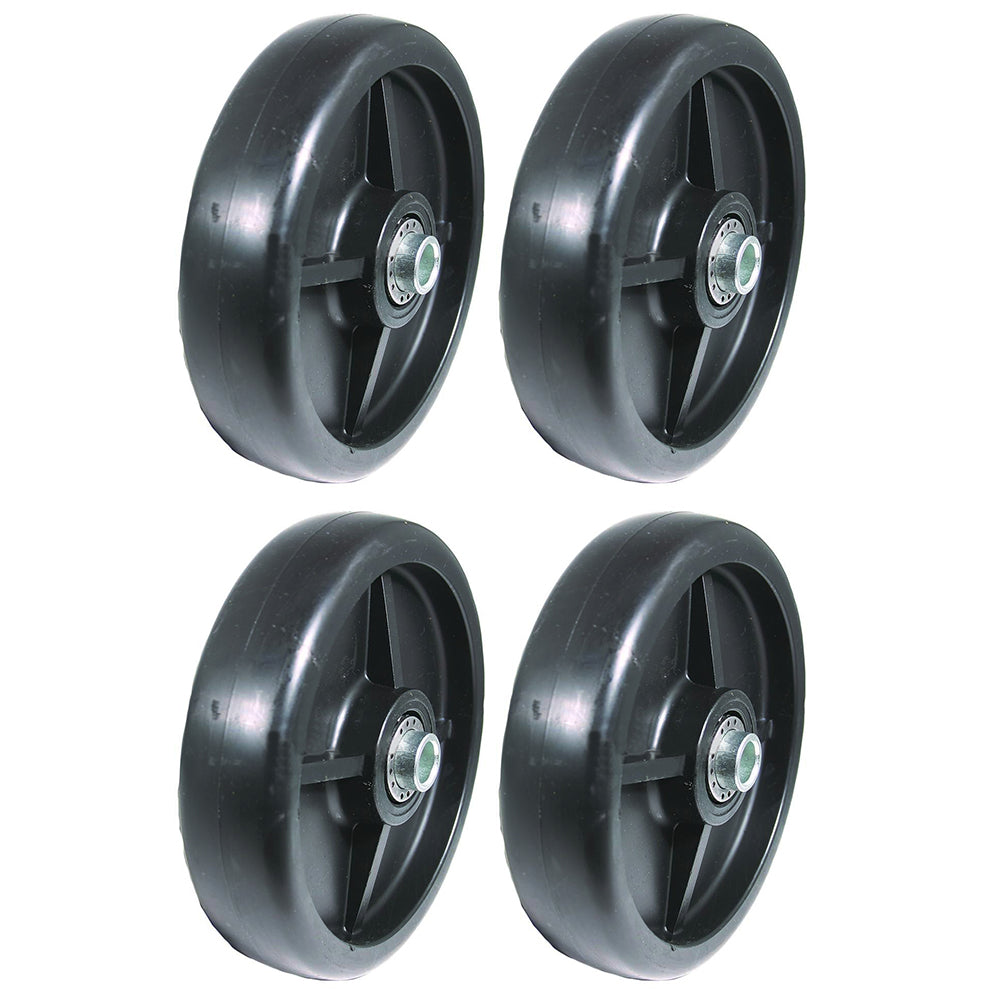 210-259 B1CO8244 Four (4) New Deck Wheels Fits John Deer 48" 54" 60" Decks
