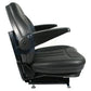 High Back Industrial Seat w/ Suspension Slide Track & Armrests.
