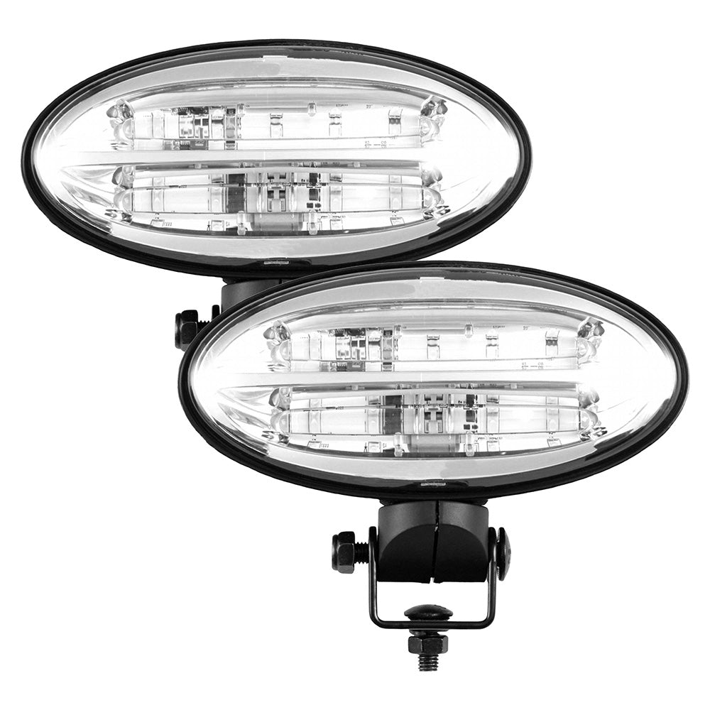 LED Flood Beam Pedestal Mount Light Set Fits John Deere Replaces 86044306