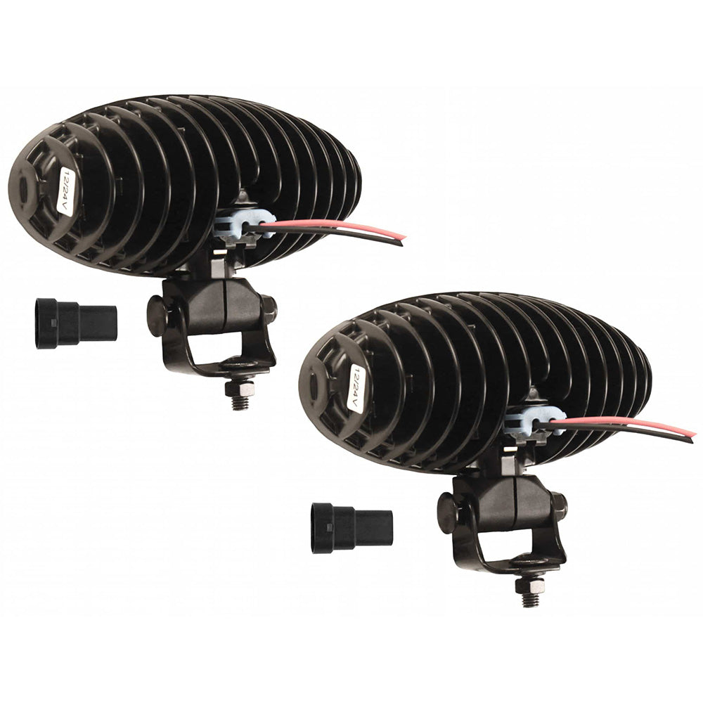 LED Flood Beam Pedestal Mount Light Set Fits John Deere Replaces 86044306