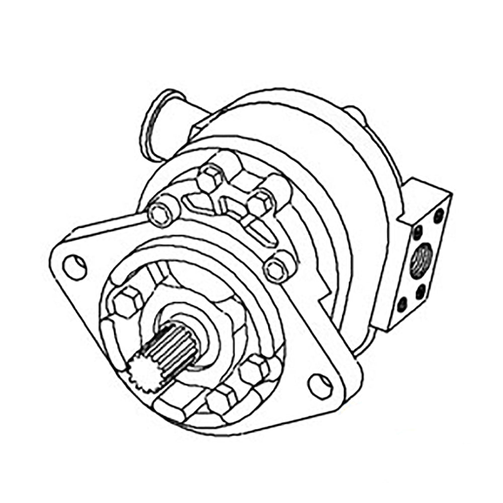 HYDRAULIC PUMP D8NN600AA LOADER/BACKHOE 445 540 545A 550 555 Fits Ford