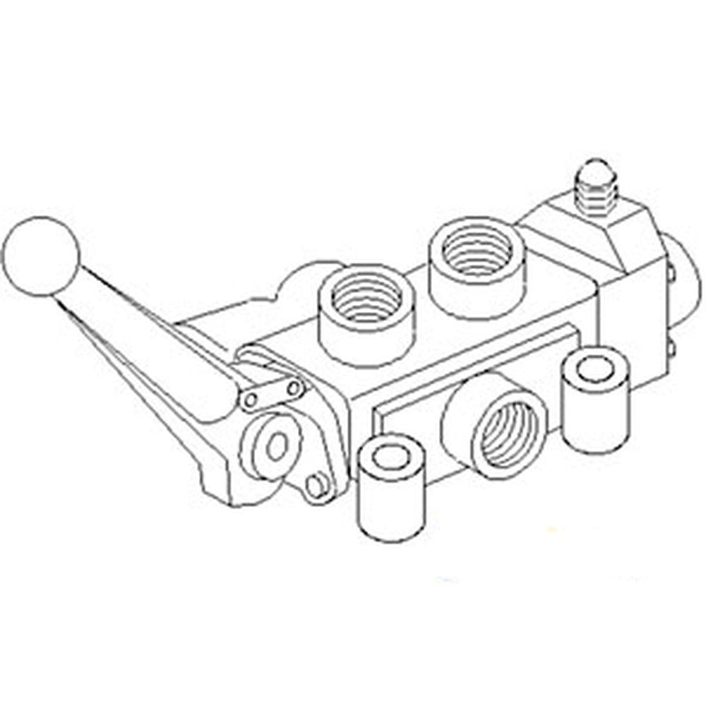 SCD2E Wood Splitter Single Spool 4-Way Hydraulic Valve