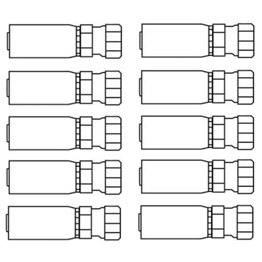 FJX-08-12 New 10 Pack Universal Female Straight Hydraulic Couplings