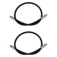 Qty 2: High-Pressure Hydraulic Hoses Fits Western Replaces 1304225