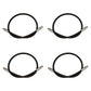 Set of (4) 1/4" x 38" High-Pressure Hydraulic Hoses fits Western Snow Plows