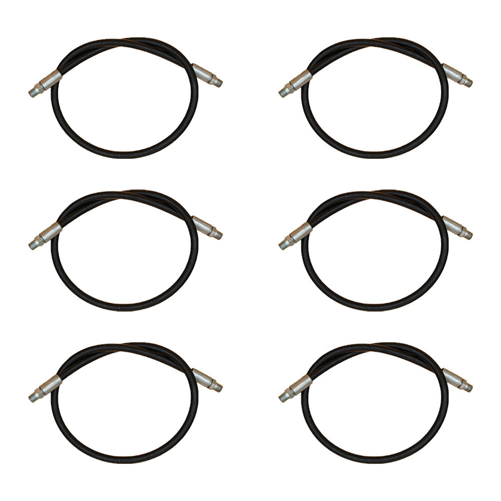 (Pack of 6) High Pressure Hydraulic Hoses Fits Western UniMount Standard