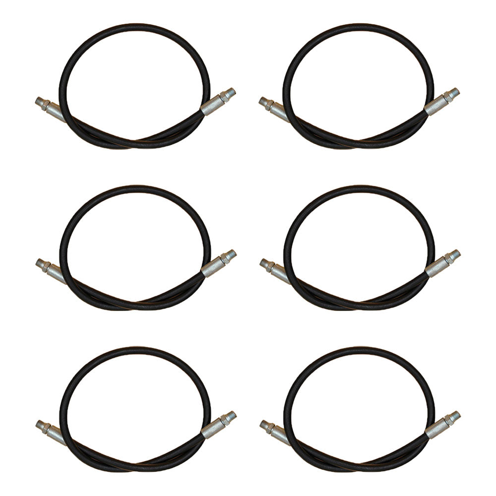 (Pack of 6) High Pressure Hydraulic Hoses Fits Western UniMount Standard