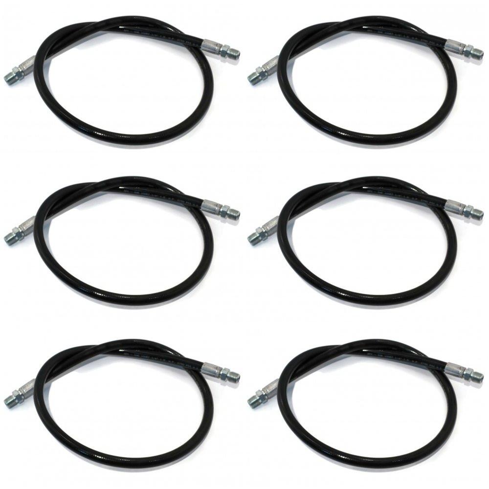 Qty 6: High-Pressure Hydraulic Hoses Fits Western Replaces 1304225