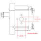 Hydraulic Pump Fits Long Replaces TX11830-CLOCKWISE